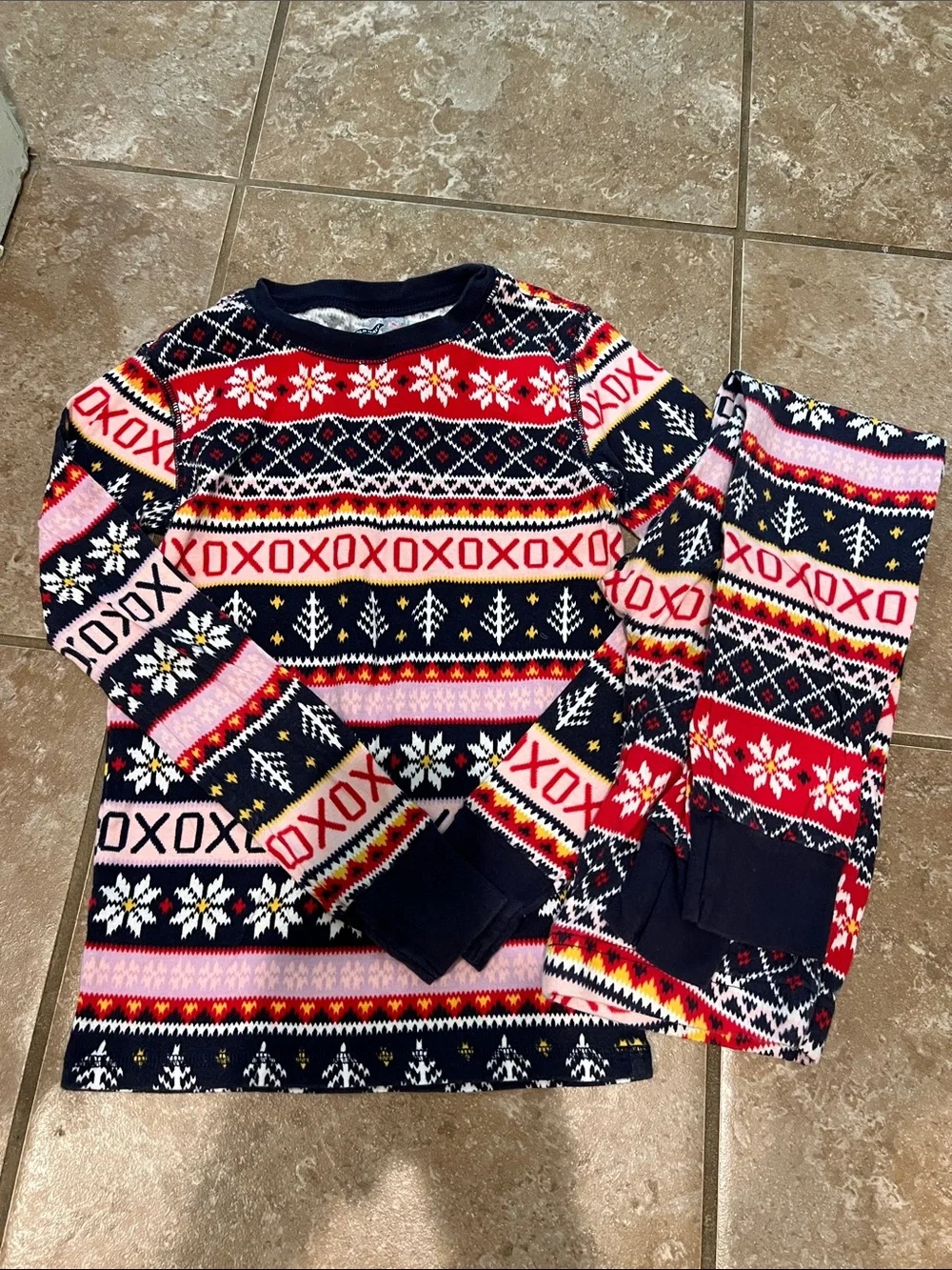 Girls L (10) Holiday Pajama Set
